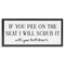 Stupell Industries Pee On The Seat Humor Floating Frame, design by Lettered and Lined